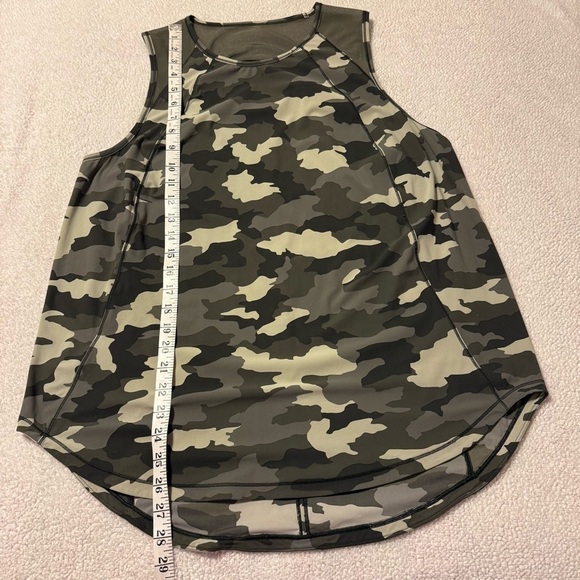 Lululemon Sculpt Tank Top Heritage 360 Camo Crispin Green Multi Cut Out Back - Picture 5 of 9